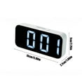 thumbnail image 3 of NARABB Digital Electronic Clock LED Display Electronic Clock Stereo Digital Display Snooze Alarm Clock 12/24H Switching Countdown, 3 of 6