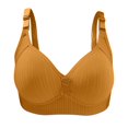 thumbnail image 1 of Ersazi G Cup Bra Woman's Solid Color Comfortable Hollow Out Perspective Bra Underwear No Rims In Clearance Yellow Xl, 1 of 3
