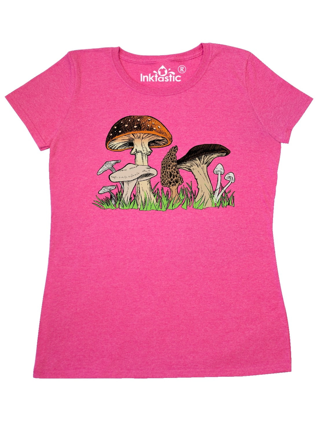 INKtastic Mushroom hunting for Morel mushroom Women's TShirt