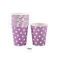 thumbnail image 4 of Tazas para fiesta Inteprter 10 Uds. decoración del hogar vajilla magdalenas colores felices Violeta, 4 of 6
