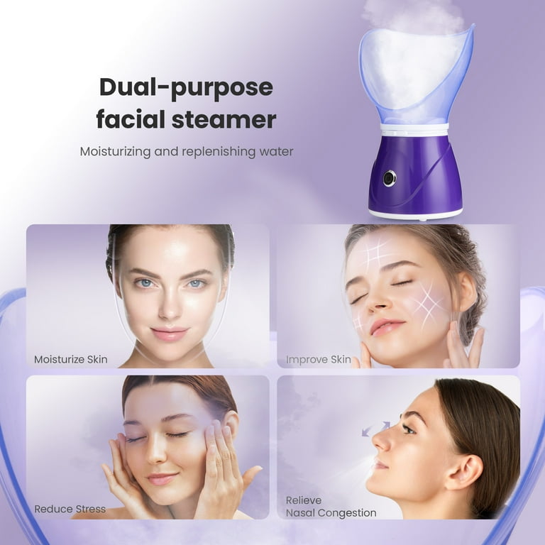 Ouwald Facial Steamer, Nano Ionic Face Hydration Machine, Home Spa