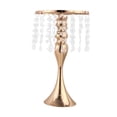 thumbnail image 3 of Artificial Flower Ball Fabric Simulation Flower Centerpiece for Wedding Decor Table Flower Bouquet DIY Centerpiece Stand Hoder , Gold, H 33cm B-H 33cm-gold, 3 of 3