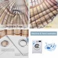 thumbnail image 4 of Coastal Seashells Blackout Curtains for Bedroom/Living Room, Thermal Insulated Kitchen Curtains, Ocean Beach Nautical Marine Life Grommet Darkening Window Treatment Drapes 52"x63"x2, 4 of 8