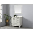 thumbnail image 5 of Aberdeen 36 in. W x 22 in. D Left Offset Sink Bathroom Vanity in Coventry Gray with Quartz or Marble Countertop | MODERN VANITY, 5 of 5