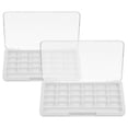 thumbnail image 4 of 2 paletas de labiales vacías: Paleta de maquillaje vacía, caja para labiales, estuche portátil para sombras de ojos, estuche transparente para guardar polvos y rubor., 4 of 7