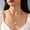 F-Gold Shell, variant on 14K Gold Plated Chunky Heart Necklace for Women, Waterproof Non-Tarnish Hypoallergenic Bold Chain with Toggle Clasp, Statement Jewelry Gift for Her