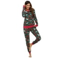 thumbnail image 2 of Purcoar Classic Christmas Deer Print Matching Family Christmas Pajama Set, 2 of 10