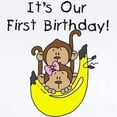 thumbnail image 2 of CafePress - Twin Boy And Girl 1St Birthday Infant Bodysuit - Baby Light Bodysuit, Size Newborn - 24 Months, 2 of 4