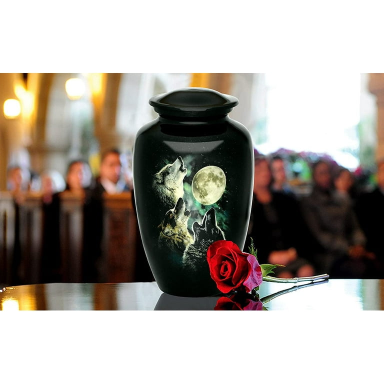 FOREVER URNS®Urns for ashes adult - Funeral Blue Large deals funeral urn for ashes of loved ones Size 10.5