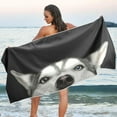 thumbnail image 7 of Coolnut Siberian Husky Dog Beach Towel - Super Absorbent Oversized Travel Towels - Lightweight Compact Quick Dry Towel for Swimming Camping Holiday （114） Wash cloth, 7 of 7