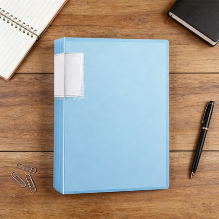 40 Pocket A4 Presentation Folder Clear Sheet Protector Document Storage for Office