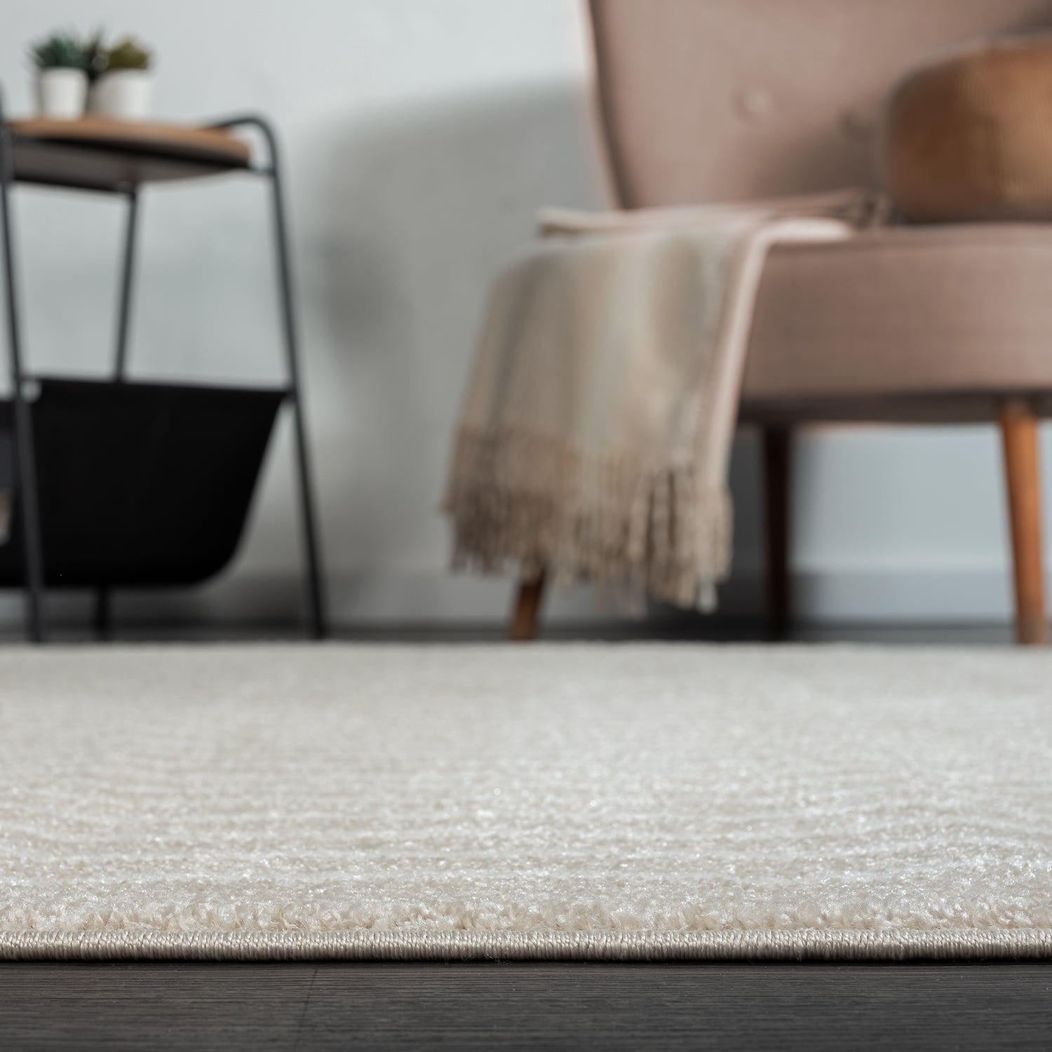 Abani Nuevo Collection Area Rug Mid Century Modern Bedroom Living Room Decor Floor Rug 8 x 10 Cream