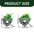 thumbnail image 3 of SUSHANG Fish Tank Landscaping Suspended Stone Tank Artificial Stone Decoration Aquarium Stone Ornament Creative Floating Stones Simulation Accessories for Terrarium Miniature Garden Marine Aquarium, 3 of 9