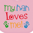 thumbnail image 4 of Inktastic My Nan Loves Me Boys or Girls Baby Bib, 4 of 4