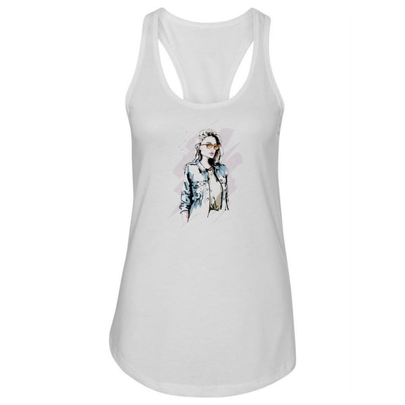 Beautiful Stylish Woman Tank Women -Image by Shutterstock, Female Small