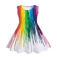 thumbnail image 2 of KYAIGUO Kids Girls Sleeveless Princess Dresses Toddler Summer Birthday Sundress Swing Dresses for 4-13 Years Old, 2 of 9