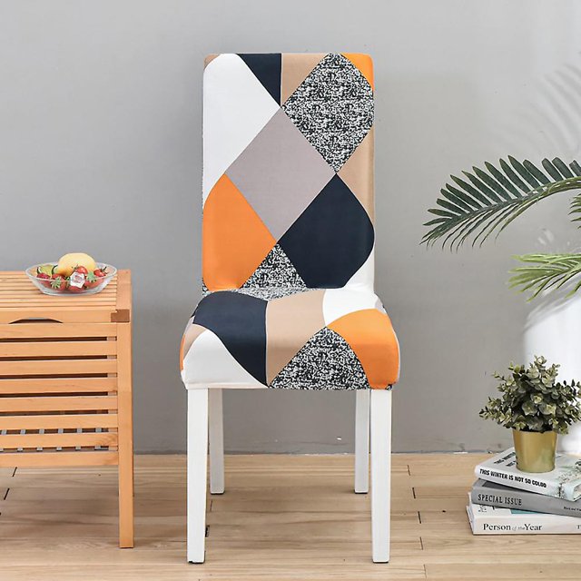 Funda elástica para silla de comedor, Protector extraíble, lavable, moderna, Universal, para el hogar, restaurante, Bar, Hotel