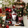 thumbnail image 4 of Christmas Pillow Cover Holiday Decoration Sofa Decoration Linen Pillow Home Sofa Holiday Decoration Pillow Cover 45x45cm, 4 of 6