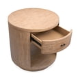 thumbnail image 3 of Magnussen Home Sanford Chateau Brown Round End Table, 3 of 12