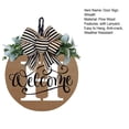 thumbnail image 3 of YAOMOBB Doorplate Wreath All Year Welcome Door Sign Wreath with Optional Letters Weather Resistant for Balcony Decor, 3 of 7