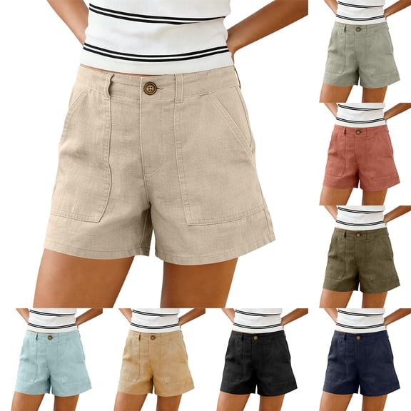 Women's Hiking Shorts Quick Dry Sun Protection Stretchy Outdoor Shorts with Zipper