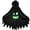 Black ghost, variant on WIBACKER 3-12Y Halloween Kids Glow-in-the-Dark Ghost Costume, Boo Hooded Cloak with Scary Face, Dress Up Cosplay Cape