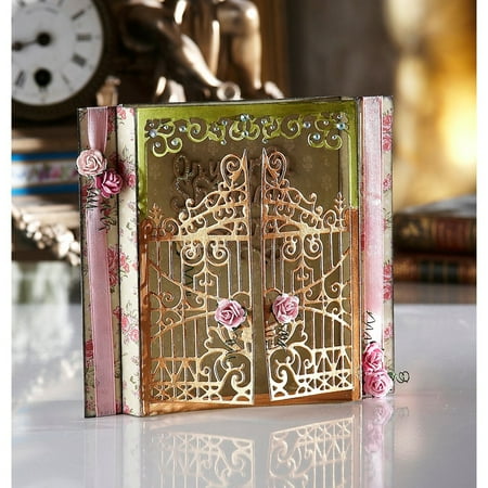 Die Cut Heart Shape - Die'sire Create-A-Card Cut and Emboss Dies-Grand Entrance, DiesGrand Heart Album Birthday DieBirthday Metal 2X5 Cutting Lace CreateACard Cut DiesGarden.., By Crafter's Companion Ship from US