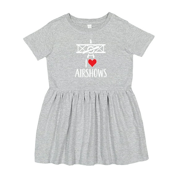 Inktastic I Love Airshows Girls Toddler Dress