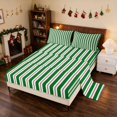 thumbnail image 2 of Manfei Holiday King Sheets Line Bedding, Red Gold 4 Pieces (1 Flat Sheet, 1 Fitted Sheet and 2 Pillowcases), 2 of 6