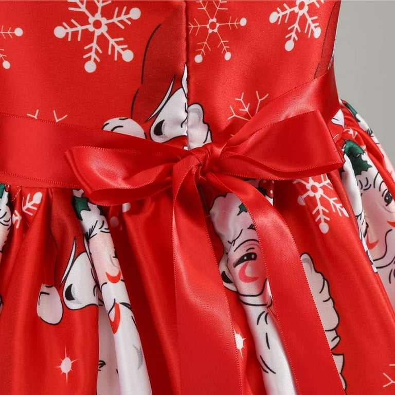 3-9Y Girls Christmas Dress Fancy Halloween Festival Party Costume -  Walmart.com