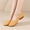 Yellow, variant on Cxenplz Women Comfort Slip On Ballet Shoes Mary Jane Dressy Knit Flats with Adjustable Straps Washable Casual Office