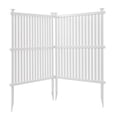 thumbnail image 2 of Privacy Screen Panels Kit&nbsp; Air Conditioner Trash Can Enclosure&nbsp; Vinyl&nbsp; white color, 2 of 9