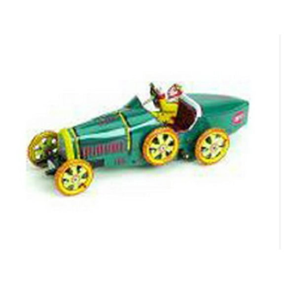 Tin Collectible Bugatti Automobile Race Car 7" Long