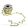 thumbnail image 3 of Dianli Savings Faux Jute Twine Decoration DIY Rattan Photo Wall Kit, Simulation Green Leaves & Colorful Rings, Home or Classroom Wall Art Decoration Set Stylish Finds for Less, 3 of 6