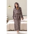 thumbnail image 6 of Richie House Women's Fleece Robe with Hood RHWN2233, 6 of 6