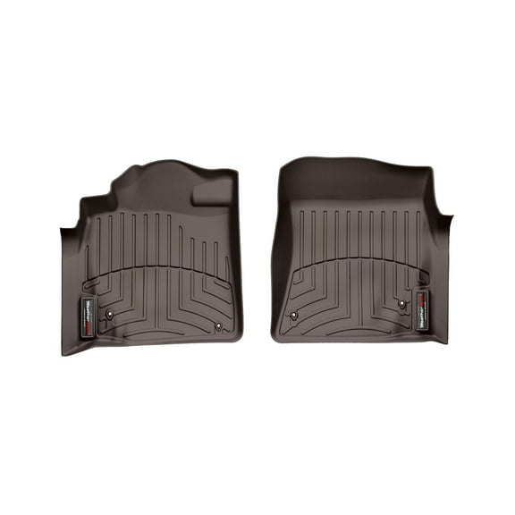 WeatherTech Custom Fit FloorLiners compatible with Land Cruiser, LX - 1st Row (Driver & Passenger), Cocoa