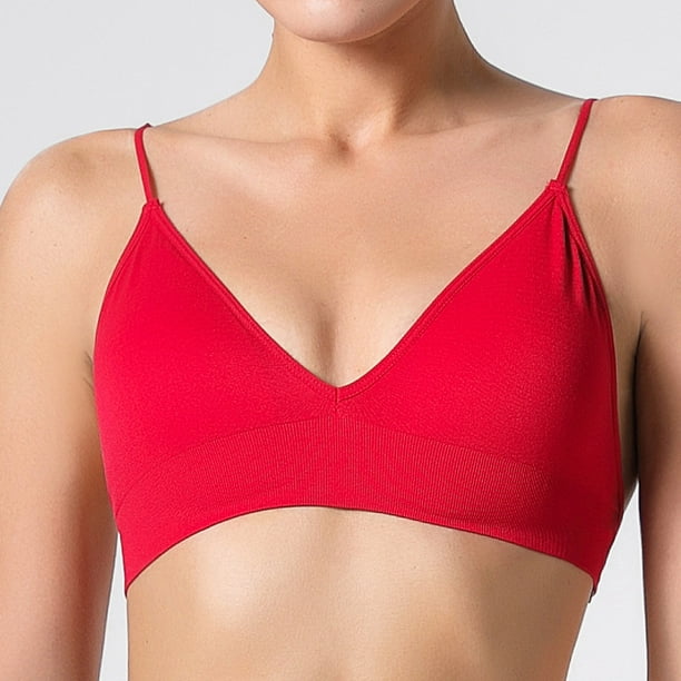 hoksml Sports Bras for Women Clearance, Comfort Oman Bras With String Quick  Dry Shockproof Running Fitness Underwear 