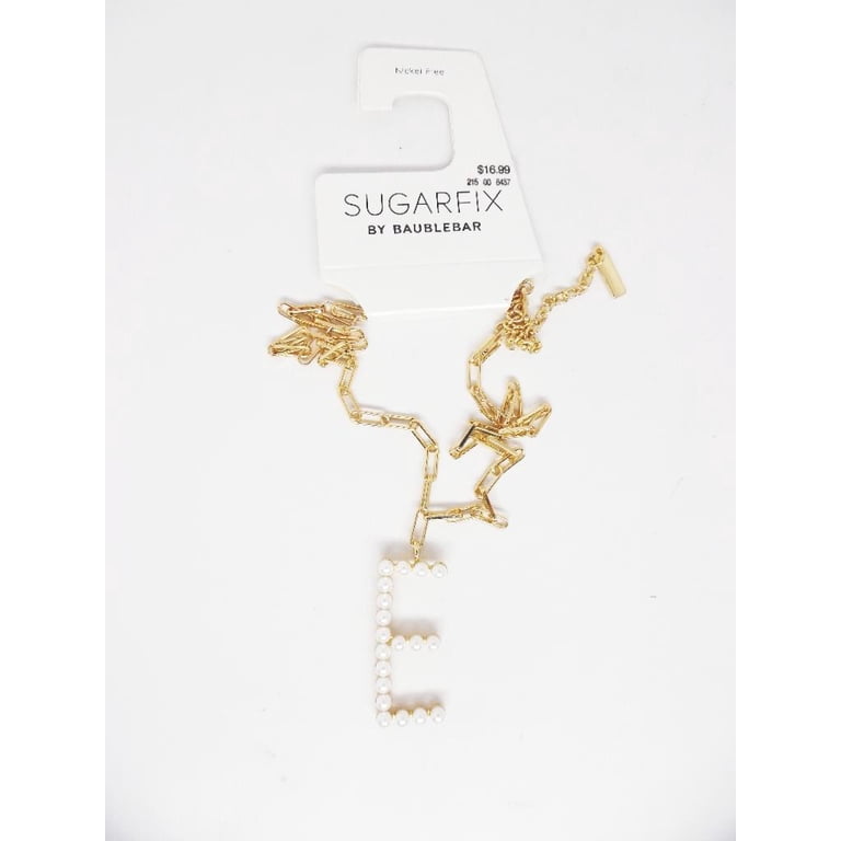 SUGARFIX by BaubleBar Pearl Initial 