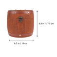thumbnail image 4 of 1PC Wooden Tea Barrel Retro Charcoal Pu-Erh Tea Box Delicate Tea Canister Chic Tea Gift Box Pu-Erh Tea Storage Box Coffee, 4 of 8