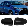 thumbnail image 4 of Black Side Mirror Cap For Toyota For Yaris 2012 2020 Replace And Upgrade Fangkenuo, 4 of 9
