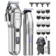 thumbnail image 1 of Cordless Hair Clippers for Men with Dual Function Design, Low Noise Motor, Long Battery Life, Silvery, 1 of 4