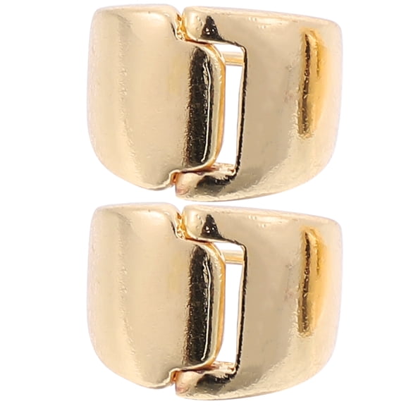 PAMINGONO 1 Pair Tiny Geometric Hoop Earrings for Women in Golden Alloy Color Small Circle Design for