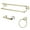 Polished Brass, variant on Kingston Brass BAK111348PB Victorian 3-Piece Bathroom Hardware, Polished Brass