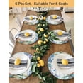 thumbnail image 4 of 15 Inch Round Placemats Set of 6, Octopus Coastal Non Slip Heat Insulation PP Table Mats, Summer Nautical Starfish Coral Grey Wooden Washable Place Mats for Kitchen Dining Party Table Decor, 4 of 7