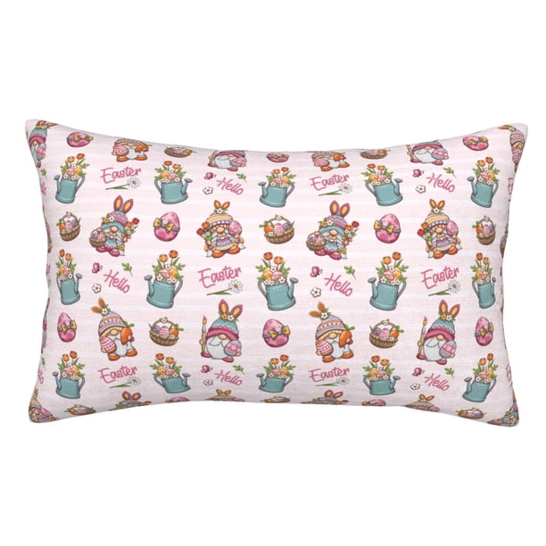 Balery Hello Easter Funda de Cojín Estampada, Regalos para Mujeres, Regalos de Amor para Ella, Regalos para Novia o Esposa, Funda de Almohada-20"x30"