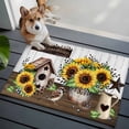 thumbnail image 4 of Rectangle Area Rug 2x3ft,Rustic Retro Wood Plank Bird Washable Carpet Non-Slip Runner Accent Rugs Indoor Floor Mat for Bedroom Living Room Decor,Country Bird Sunflower Pine Cone, 4 of 9