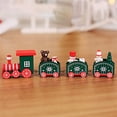 thumbnail image 3 of Little Wood Feliz Navidad Decoración de trenes Camión agrícola Juguete Festival Adorno de mesa Regalo de año nuevo para niños Niñas Adultos Verde 1 Eigraketly HA009087-05B, 3 of 6