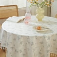 thumbnail image 5 of Qiweii French Small Fresh Floral Lace Tablecloth Waterproof Rectangle Round Table Linen INS Wind Villatic Home Dining Decor, 5 of 6