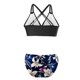thumbnail image 4 of Traje de baño de verano para mujer, con estampado de moda, con cojín en el pecho y sin soporte de acero, sin espalda, con tirantes, de nailon., 4 of 6