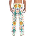 thumbnail image 4 of FORMRS Mens Pajama Pants with Pockets Sleepwear Lounge Bottoms Sizes S-2XL, Abstract Floral, 4 of 7